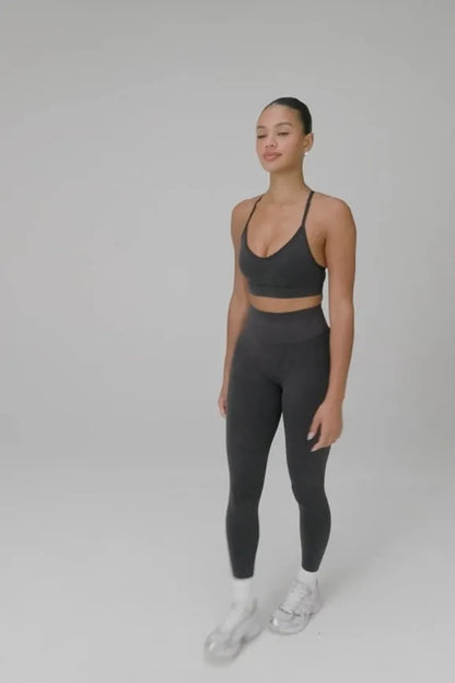 Seamless V-Neck Low Impact Bra