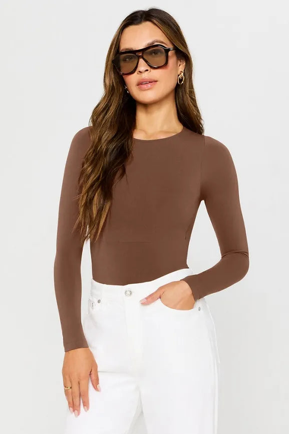Nearly Naked Shapewear Long Sleeve Bodysuit