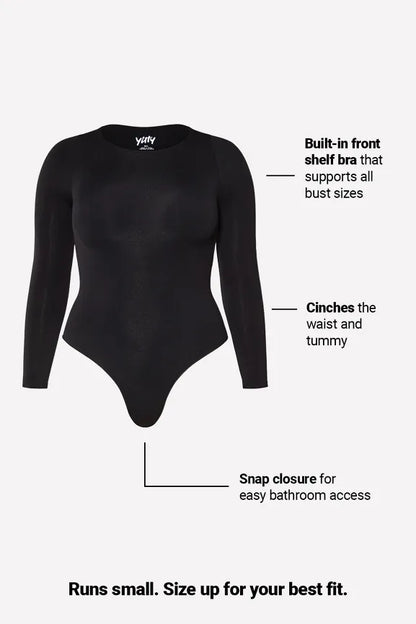 Nearly Naked Shapewear Long Sleeve Bodysuit