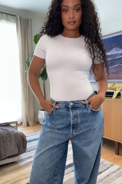 Snug Cotton Short Sleeve Brief Bodysuit