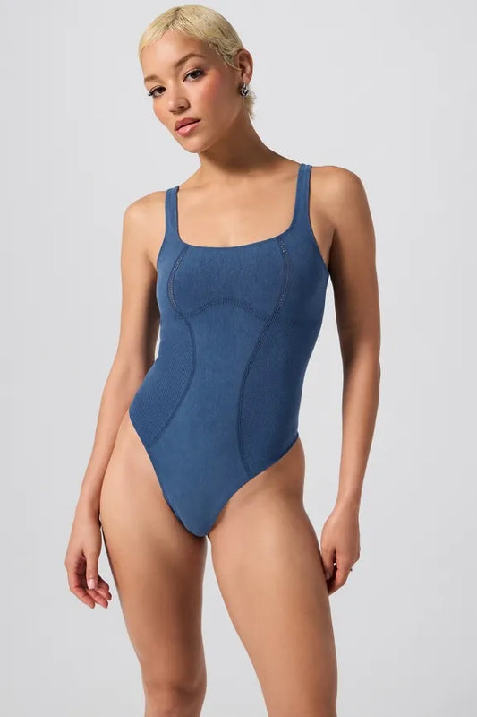 Denim Look Bodysuit