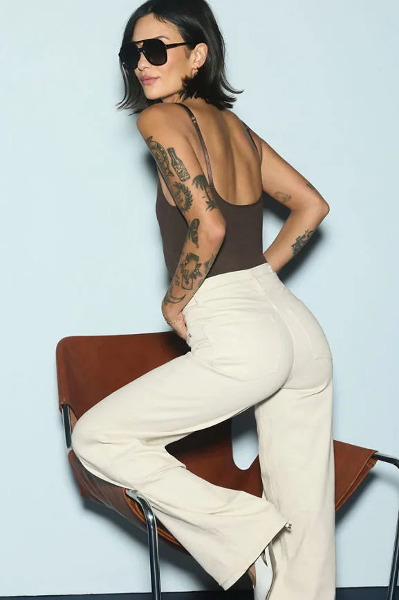 High Rise Wide Leg Jean