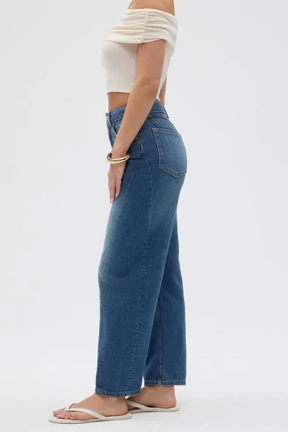 High Rise Barrel Jean