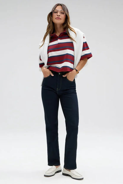 High Rise Straight Jean