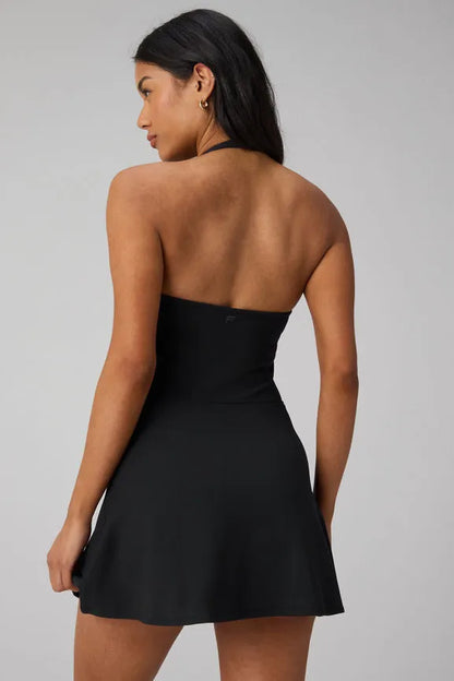 PureLuxe Halter Ultra Mini Dress