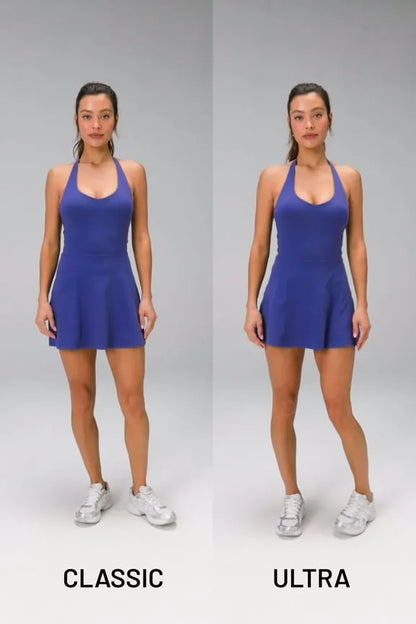 PureLuxe Halter Ultra Mini Dress