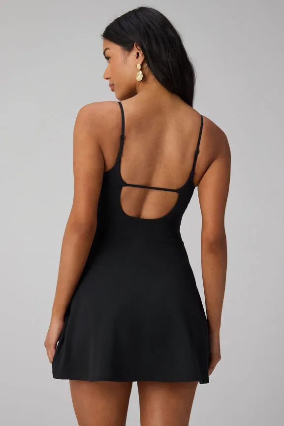 PureLuxe Ruched Classic Mini Dress