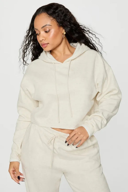 Cozy Fleece Everyday Cropped Hoodie