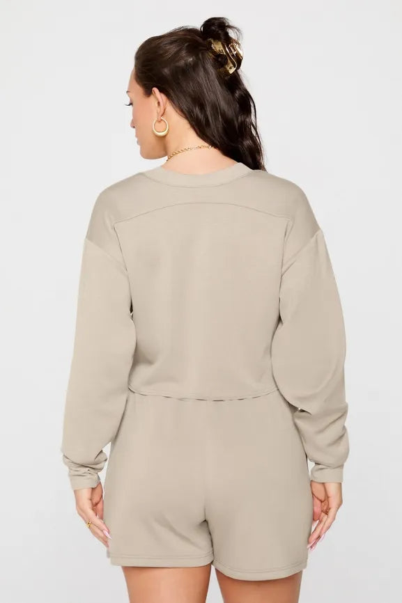So Sleek Modal Cropped Sweatshirt