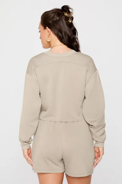 So Sleek Modal Cropped Sweatshirt