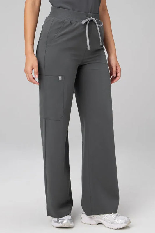 High-Rise Wide Leg Scrub Pant