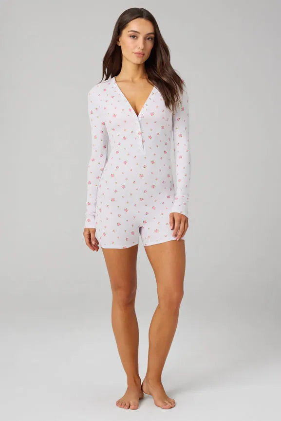 Soft Rib Henley Onesie