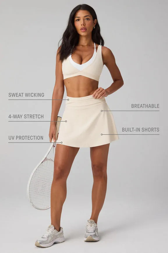 Ruched Flounce Classic Mini Skirt