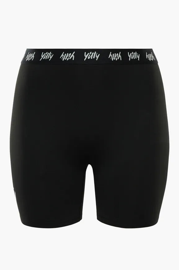 Major Label Shaping High Waist Logo Short