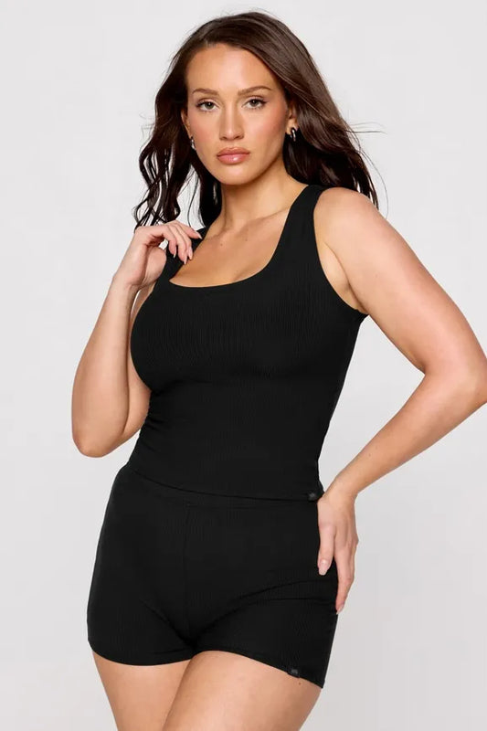 Soft Rib Cropped Tank