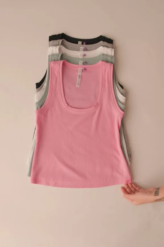 Soft Rib Cropped Tank