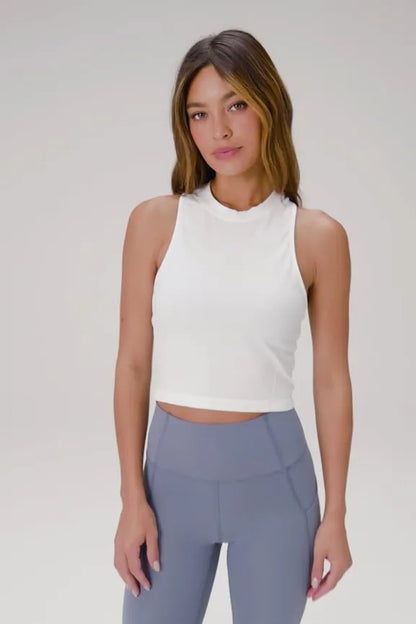 Feather Tech+ Racerback Cropped Tank