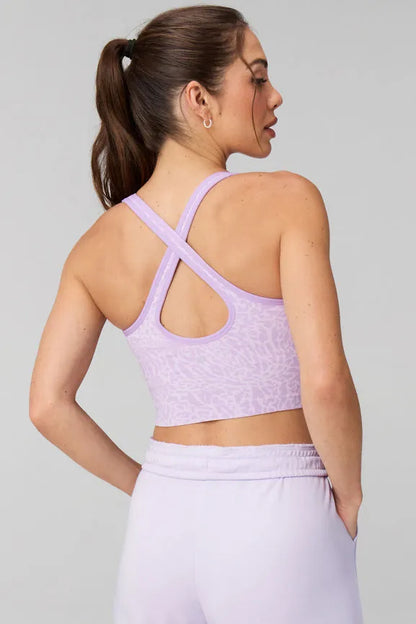 Seamless Cropped Built-In Bra Tank
