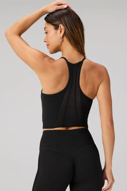 PureLuxe Mesh Built-In Bra Tank