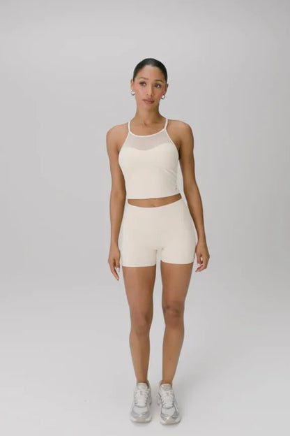 PureLuxe Mesh Built-In Bra Tank