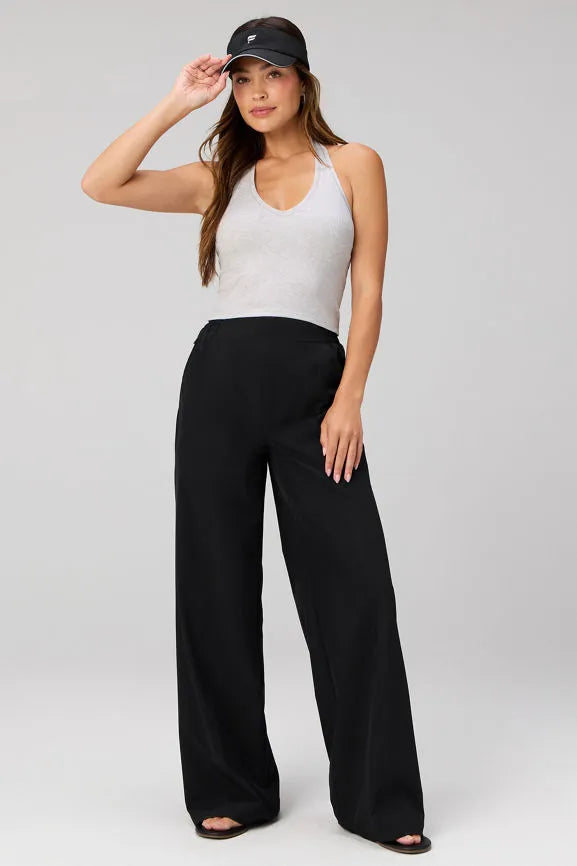 Modal Rib Built-In Bra Halter Top